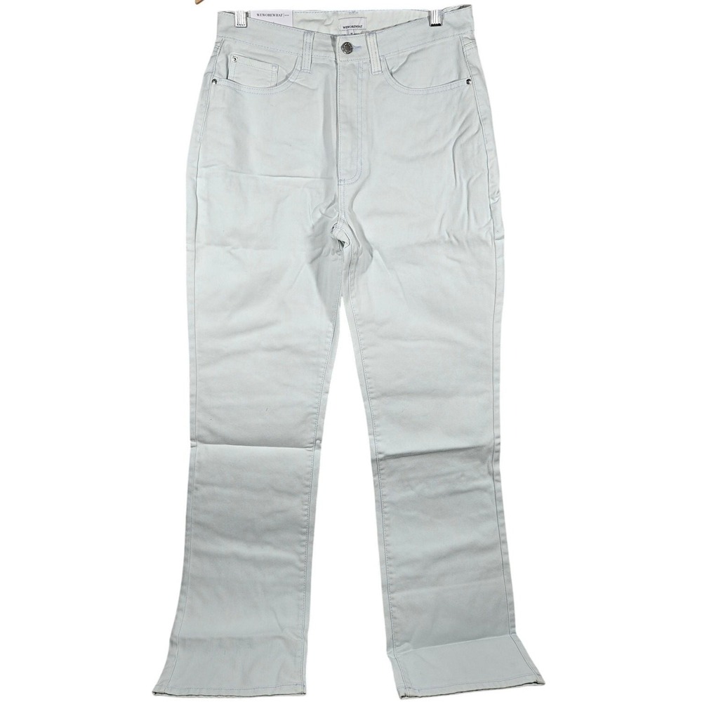 WEWOREWHAT Kick Flare Jeans Size 30 Stretch Denim Super‎ Bleached